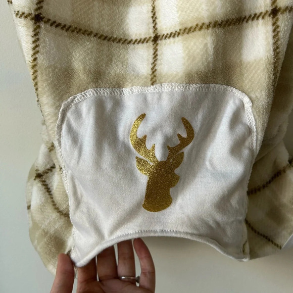 Holiday Time Gold Deer Dog  Pyjamas - Picture 2 of 4